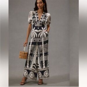 FARM Rio Monochrome Patterned Jumpsuit